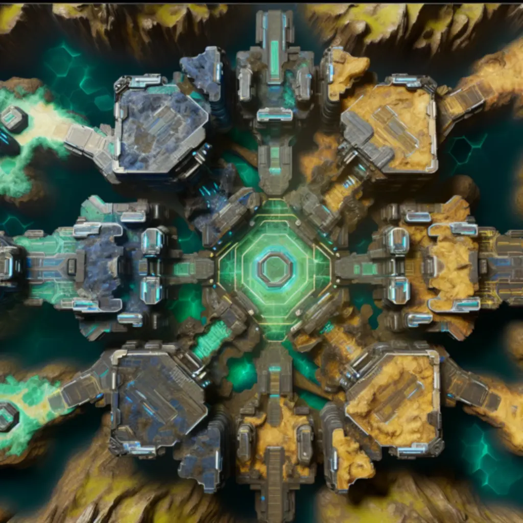 Nietypowa mapa społeczności z unikatowym układem baz