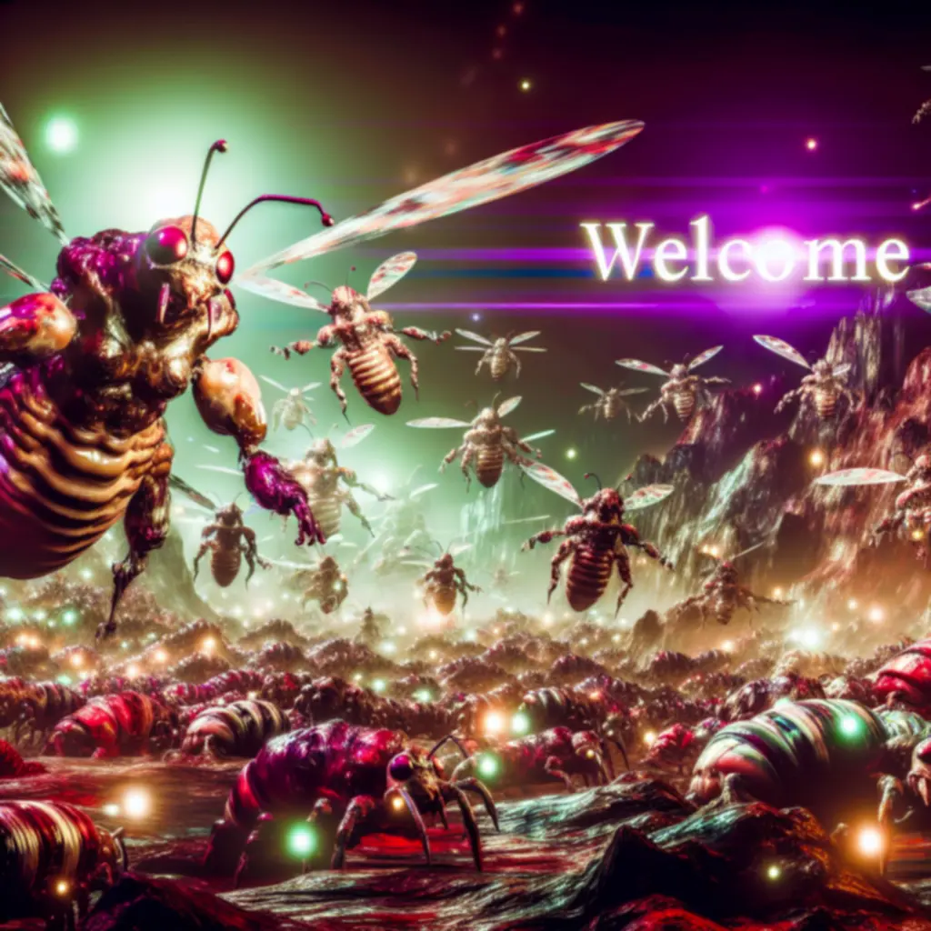 Rój Zergów zalewający pole bitwy